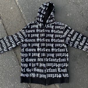 Gwen Stefani Just a Girl All Over Hoodie Zip Up